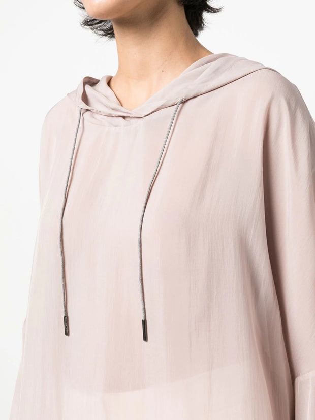 FABIANA FILIPPI - drop-shoulder drawstring hoodie