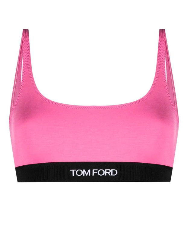 TOM FORD - logo-trim stretch bralette