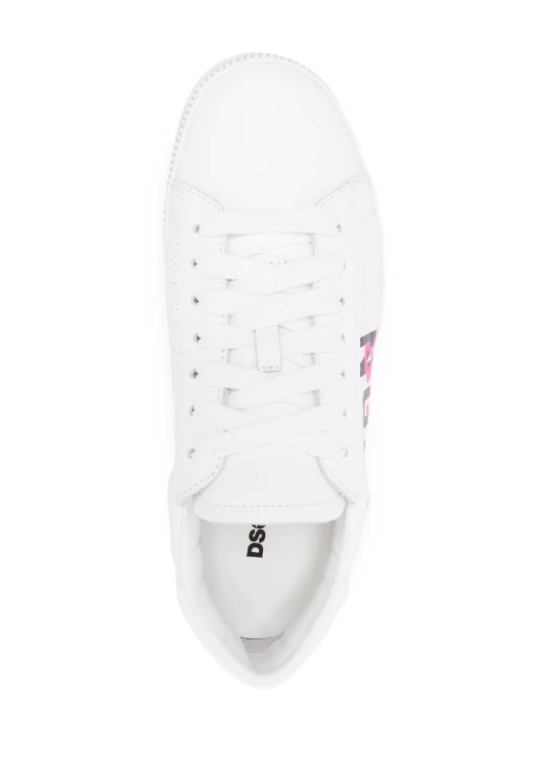 DSQUARED2 - logo-print lace-up trainers