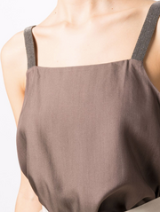 FABIANA FILIPPI - square-neck silk vest top