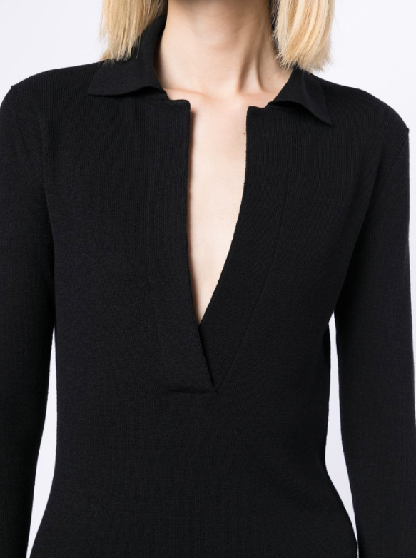 TOM FORD - wool-blend knitted dress
