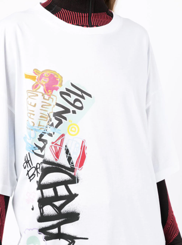 DSQUARED2 - graffiti-logo cotton T-shirt