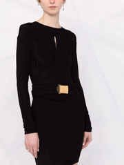 TOM FORD - long-sleeve belted dress