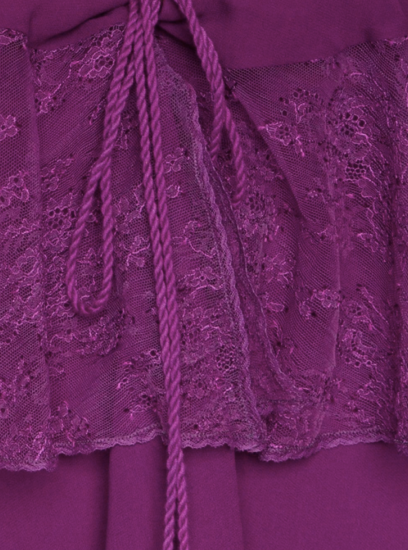 ROBERTO CAVALLI - tiered lace up dress