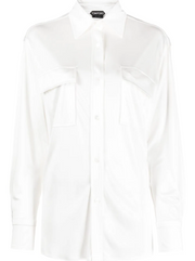 TOM FORD - long-sleeve button-fastening shirt